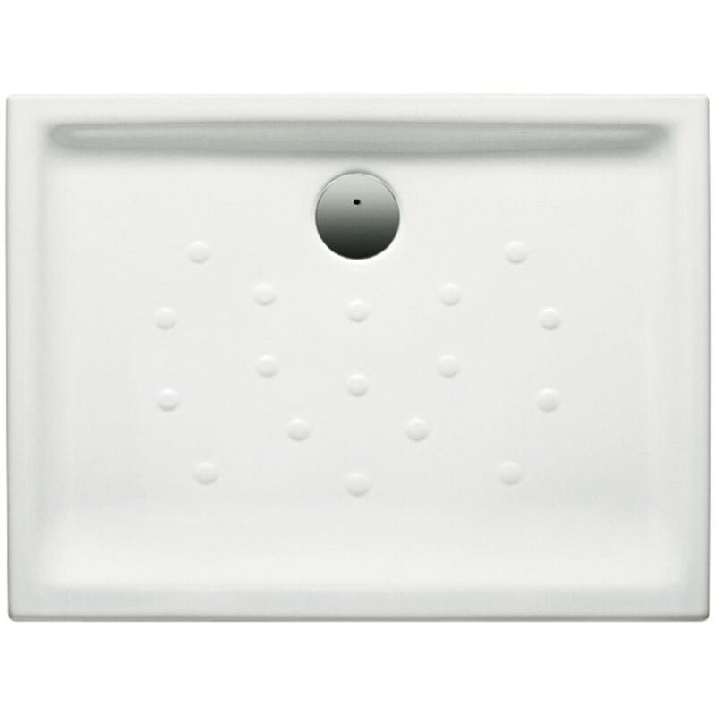 

Plato de ducha de porcelana blanco con fondo antideslizante MALTA - ROCA - Medidas: 1000X750 mm.