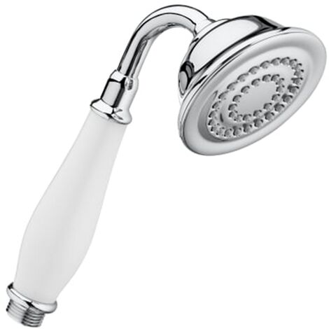 Roca – Pommeau de douche Ø86mm avec fonction Rain – Finition chrome – 1 type de jet – Technologie EasyClean – A5B114BC00