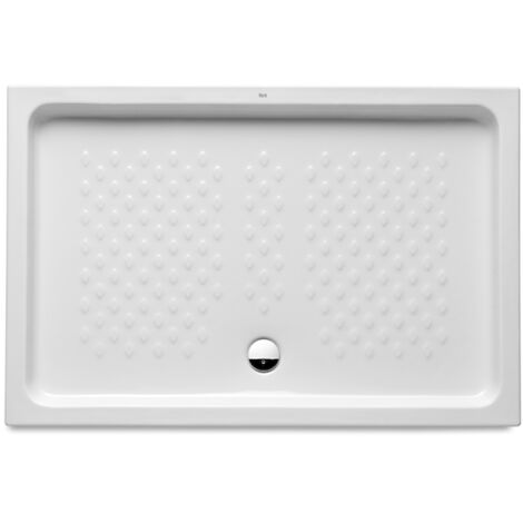 Roca – Receveur de douche à carreler en porcelaine 1200x700mm – Profondeur 80mm – Écoulement 90mm – Installation autoportante