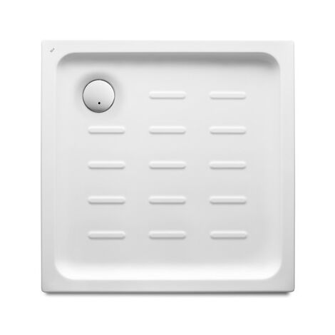 Roca – Receveur de douche à encastrer carré 750x750 mm – Acrylique avec fond antidérapant intégré – Hauteur 65 mm pour installation facile