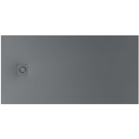Roca – Receveur de douche à poser Stonex Terran-N – Dimensions 1200x800mm – Gris ardoise – Hauteur 26mm – Découpable pour installation sur mesure