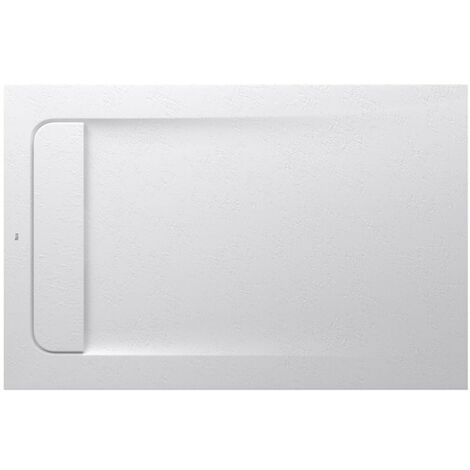 Roca – Receveur de douche extra plat 1000x700mm – Stonex® Aquos – Antidérapant intégré – Installation encastrée – Blanc