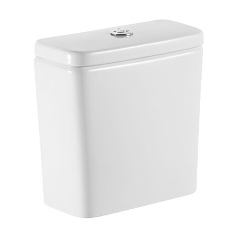 Roca – Réservoir de chasse d'eau double 4,5/3 L – Alimentation par le bas – Mécanisme optimisé pour économie d'eau – Compatible avec cuvettes DEBBA