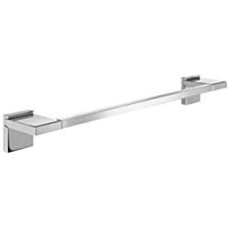 Bath+ Duo Square – Mensola vetro 40 x 10,5 x 5 cm cromato/cromato