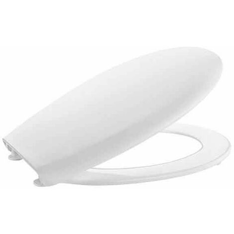 Roca – Siège de toilette ronde blanc en SUPRALIT® – Charnières nylon – Installation rapide – A801B6600B