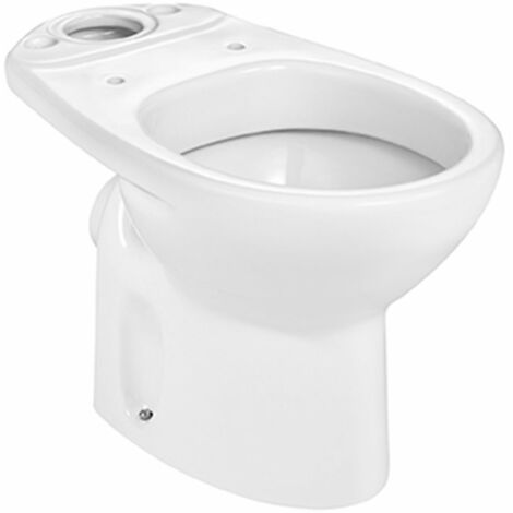 ROCA Taza para inodoro de porcelana con salida a pared - Serie Victoria , Color Blanco
