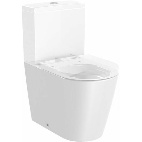 INODORO THE GAP WC 600 CM BTW BLANCO COMPLETO CON ASIENTO CAIDA AMORTIGUADA