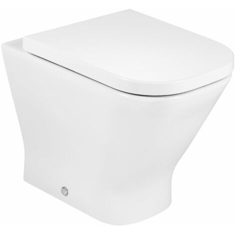 ROCA THE GAP SQUARE Inodoro Para Tanque Alto Con Rimless - Asiento: Caida Normal - ref: A347737000+A80147000B