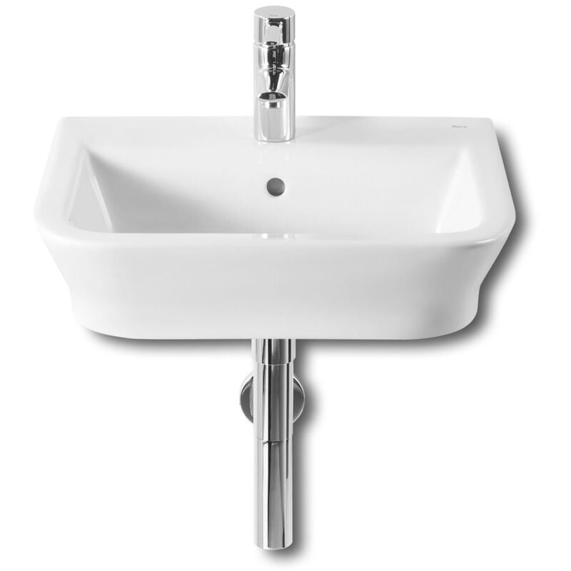 The Gap Wall Hung Basin 500mm Wide 1 Tap Hole - Roca