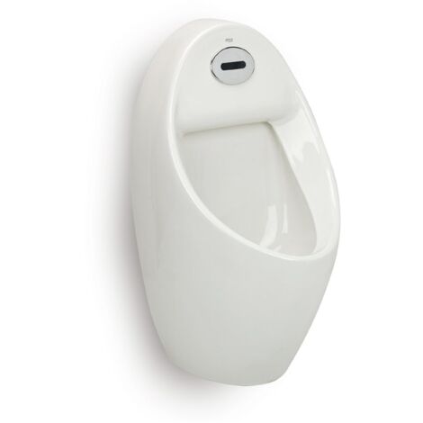 Roca – Urinoir électronique avec prise d'eau arrière – Alimentation 230V – Télécommande infrarouge – Dimensions 425 x 365 x 797 mm