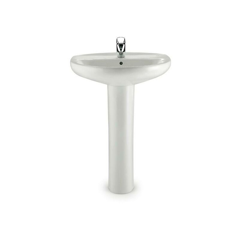 

ROCA VICTORIA Lavabo Con Pedestal Blanco - Medida: 65X51 CMS