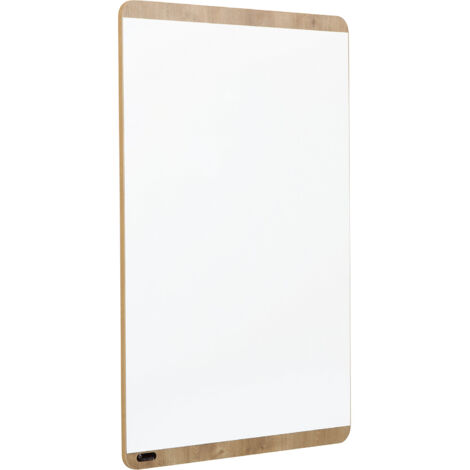 Rocada, Tableau blanc NATURAL, cadre façon bois, tableau blanc