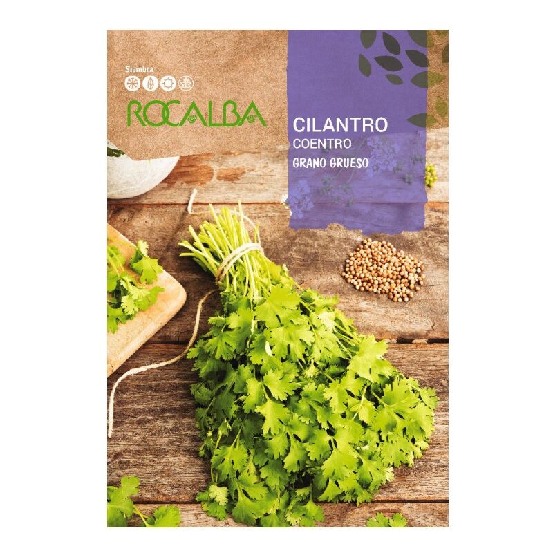 Rocalba - Coriandro (arabe perejil) 4G Sacs de semences, Pack 5x
