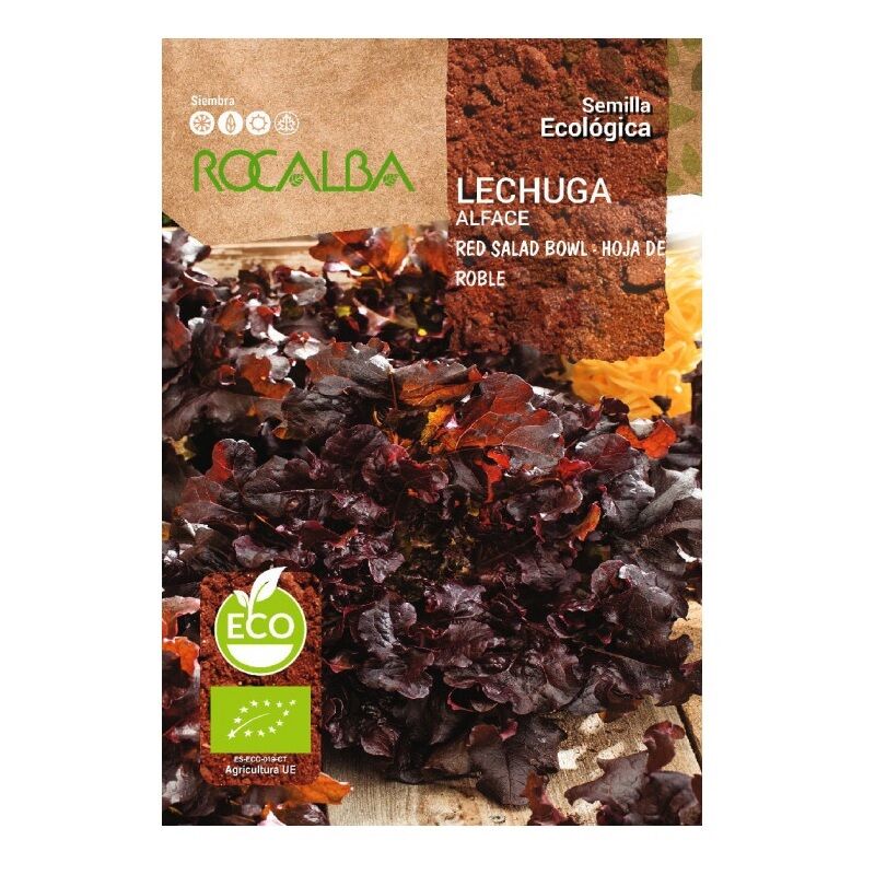 Rocalba - Eco Lecuga Red Salad Bowl 4G Oak Blade