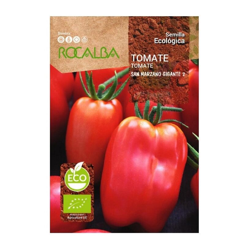 Rocalba - Eco Tomato San Marzano Gigante 2 0,5 g, Pack 5