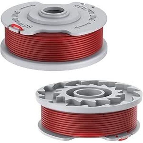 Rocchetto di ricambio SWNKDG per tosaerba 5306-20, accessorio per Gardena 9844, 9845, 9824 - Ø 1,65 mm, lunghezza 9,2 m - (2 bobine di filo)