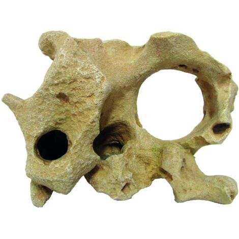 Roccia Gallura Beige con Foro M 24,5x18x14cm decorazione per acquari
