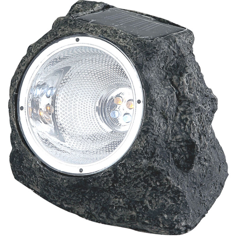 Globo - Spot de jardin à led solaire, conception de pierre lumineuse extérieure auto-chargeable