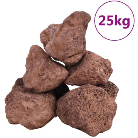Roches volcaniques 25 kg rouge 10-30 cm CFW25940
