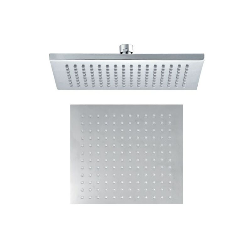 

Rociador cuadrado ø 250 mm Alpi SF068ACR en metal cromado brillante | Cromado