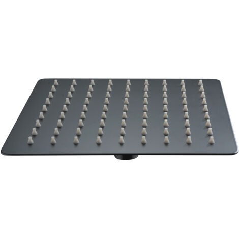 Rociador cuadrado de 25x25 cm negro mate [ IMEX® ]