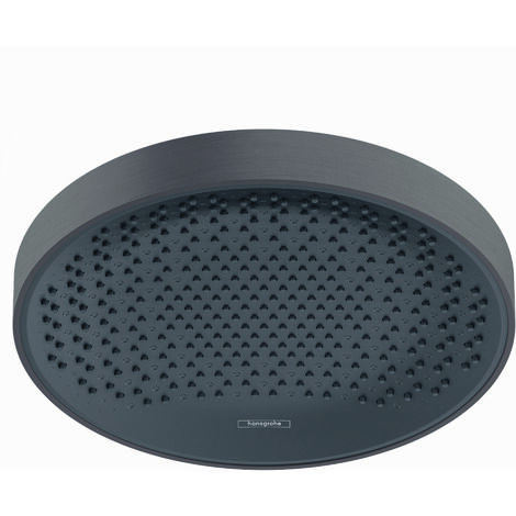 rociador de ducha 360 1jet negro cromado cepillado