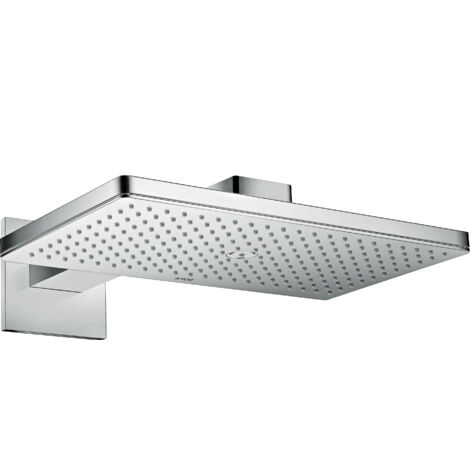 Rociador de ducha 460x300 1jet con brazo de ducha de 450 mm, rosetón cuadrado cromado