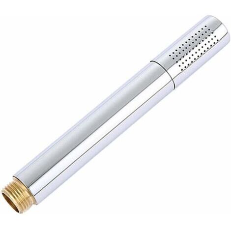 Rociador de ducha con forma de micrófono, práctico superbooster de acero inoxidable