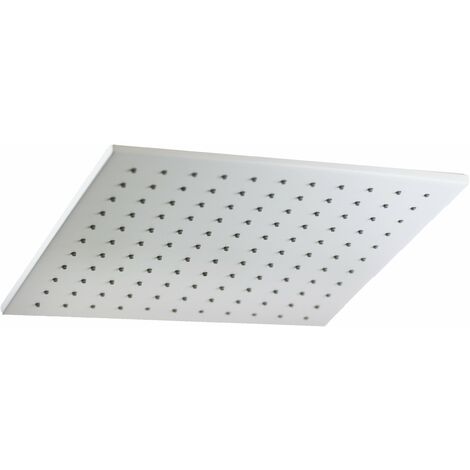 Rociador de ducha cuadrado 200 x 200 en color blanco mate Paffoni SYNCRO ZSOF075BO  Blanco mate
