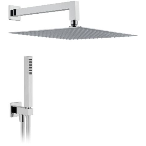 Rociador de ducha cuadrado 250x250 - Brazo 350 mm
