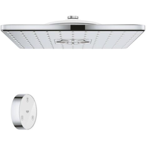 Rociador de ducha Grohe Rainshower SmartConnect 310 26643 cuadrado con mando a distancia cromado