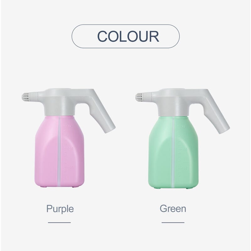 

Rociador de jardin electrico de 1.5L, regadera de mano,Purpura