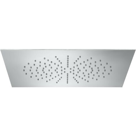 Rociador de techo empotrable de acero inoxidable cromado RAINDREAM - ROCA Forma: Cuadrado