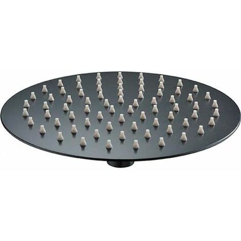 Rociador redondo de Ø25 cm negro mate [ IMEX® ]