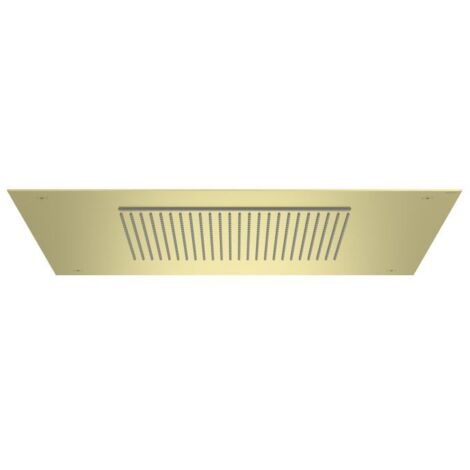 ROCIADOR TECHO RAINDREAM 500X500MM FUNCS.RAIN CASC.INOX ORO CEPDO.