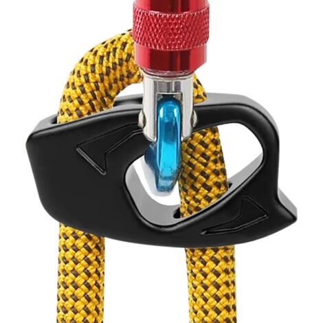 Rock Climbing Ascender, Arborist Hand Ascender 2.76X1.57X0.78in, Non-Slip Quick-Release Fall Protection, Lightweight Rappelling Gear, Mountaineering and Spelunking, Ready to Use