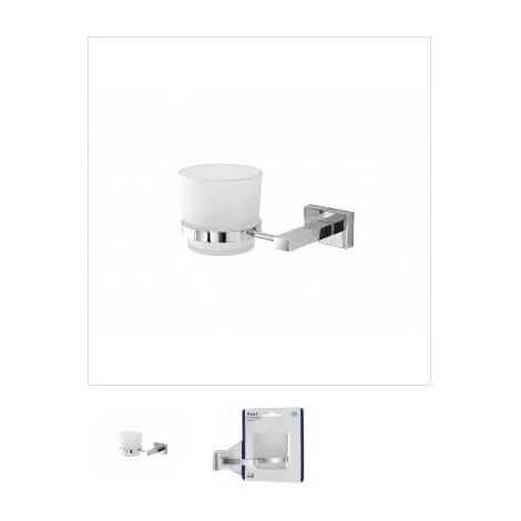 Rock Cromall/Satiniertes Glas Zahnbürste für Badezimmermöbel Feridras 015403