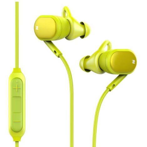 Rock - cuffiette bluetooth con microfono sportive- giallo