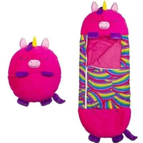ROCK Mignon Sac de Couchage Enfant Duvet Enfant avec Oreiller 13750cm pour Happy Nappers Rose Rouge