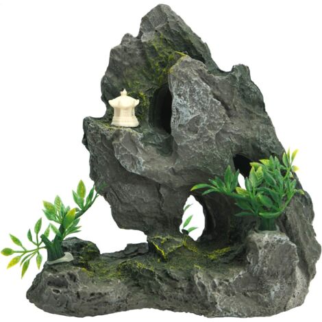 Rock Natural Aquarium Decoration Aquarium Ornament Natural Fish Tank Decoration for Fish and Shrimp Concealment
