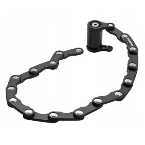 ROCKBROS Faltfahrradschloss (WD795), schwarz, gehärteter Stahl