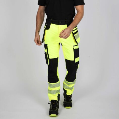 ROCKET PANTALON TRAVAIL HAUTE VISIBILITÉ 1080 Jaune fluo 48