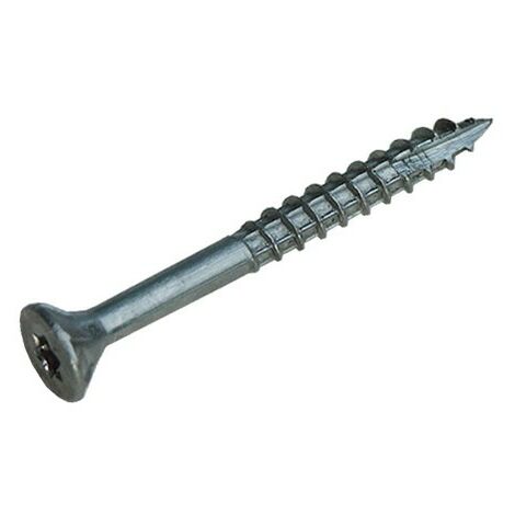 Rocket – Vis à bois inox A2 tête fraisée Torx 25 – Longueur 80 mm, filetage partiel – Boîte de 100 vis pour bois dur