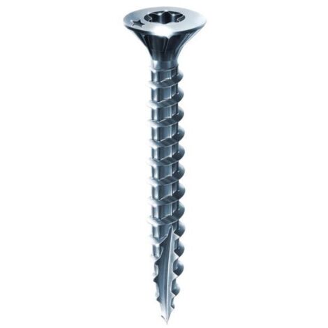 Rocket – Vis inox A2 tête fraisée 5 x 70 mm – Boîte de 100 – Entaille coupante pour suppression du fendage – Résistance à la corrosion élevée