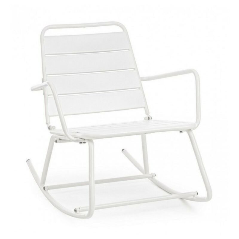 Rocking chair blanc Bizzotto lillian