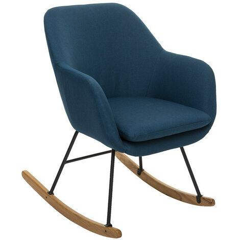 Rocking chair Pera bleu canard Atmosphera