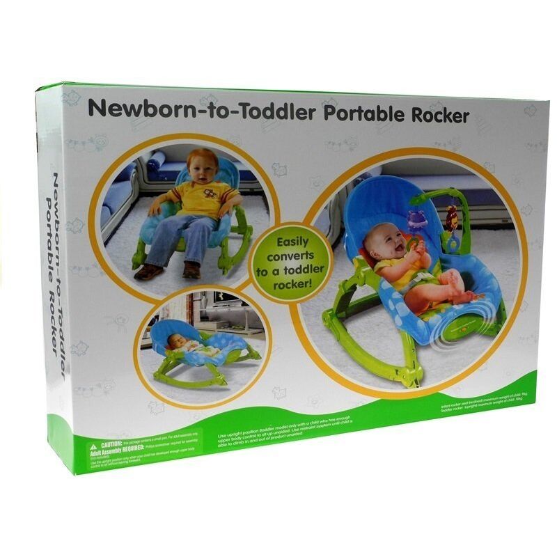 Rocking chair, transat pour bébé + bandeau avec animaux