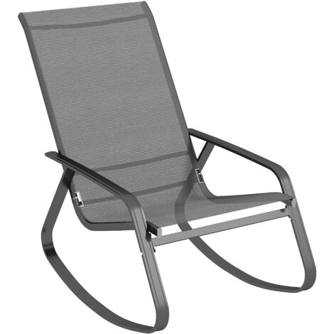 Rocking Garden Chair - Grey