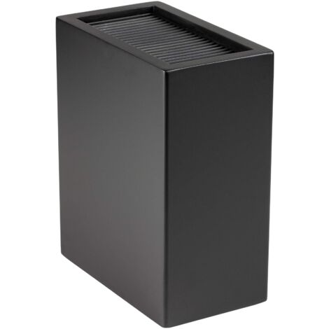 Rockingham Forge - Portacoltelli universale, supporto verticale, contiene fino a 20 coltelli con lame fino a 20 cm di lunghezza, colore: nero lucido