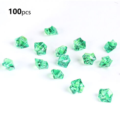 Rocks d'ice acrylique deco - 100 morceaux 11x14mm - Multi-colors